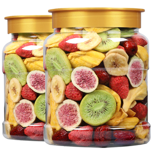 【喵在其中】混合水果脆片罐装即食混合水果冻干什锦果蔬脆干零食