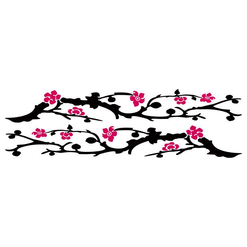 车身贴纸个性梅花外饰改装拉花
