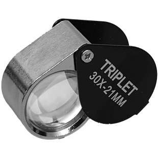 拜斯特手持放大镜珠宝文玩鉴定专用地质标本看黄金首饰钢印30倍清