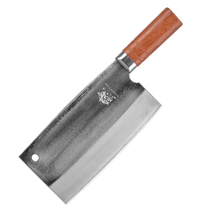 卢大锤轴承钢手工锻打斩切两用菜刀家用厨房专用切肉切菜锋利斩骨