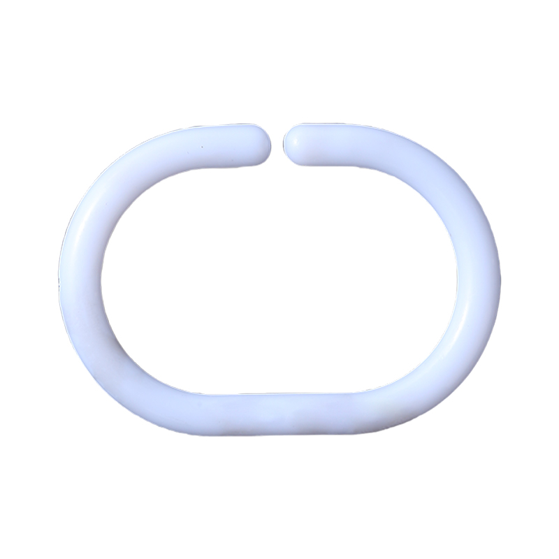 浴帘圈塑料挂钩C型浴帘挂环圈窗帘挂钩吊环扣床帘环挂衣帽钩包邮