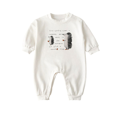 婴儿衣服冬装纯棉男宝宝连体衣