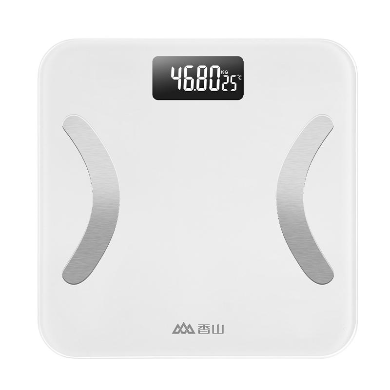 香山智能體脂稱電子秤家用小型充電精準(zhǔn)測脂肪人體稱重體重秤