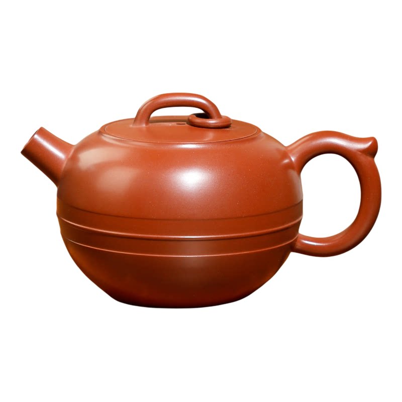 钦州坭兴陶茶壶泡茶巨轮满堂壶手工紫陶瓷功夫茶具家用泥兴陶单壶