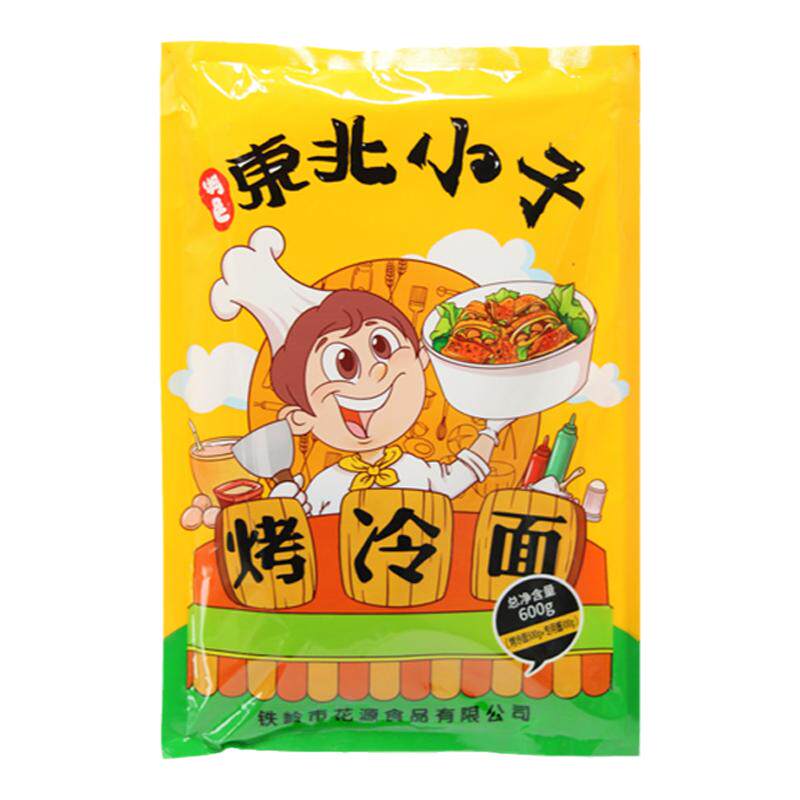 【东北小子】烤冷面家庭装 东北特色小吃500g送专用酱料