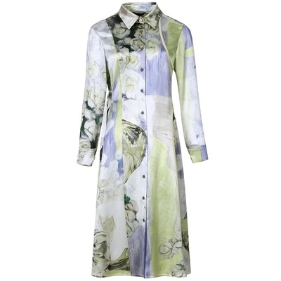 【亦松弛】BBLLUUEE/粉蓝衣橱商场同款春草金石随性柔美连衣裙女