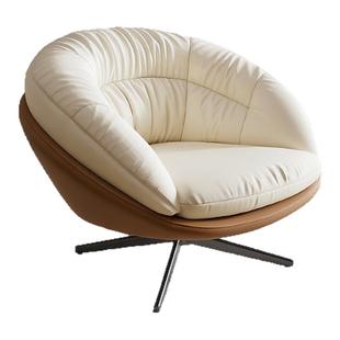 网红公主转椅单人沙发家用客厅阳台书房小型休闲椅轻奢懒人沙发椅