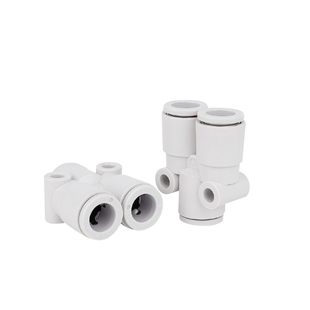 SMC原装塑料变径Y三通气管快速接头KQ2U04 06 08 10-00A  08A 10A