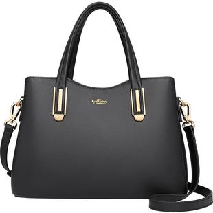 金利来真皮女包单肩包时尚大容量牛皮手提包质感女士包包斜挎包潮