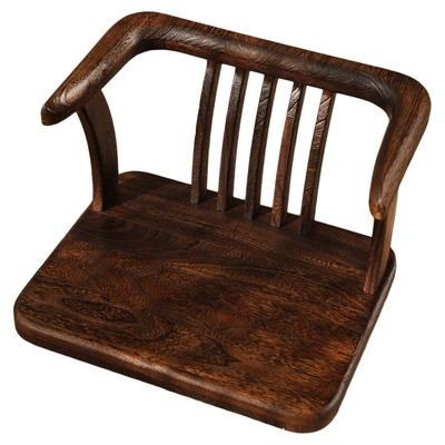 中式复古实木矮款茶椅飘窗小椅子