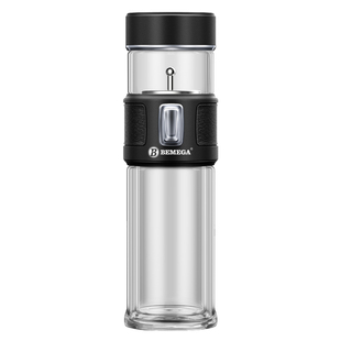 英国Bemega茶水分离泡茶杯双层高硼硅玻璃杯男款大容量保温水杯子