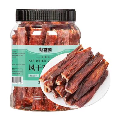 憨豆熊风干罐装五香味鸡肉干