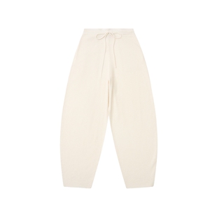 COMMXN·律动华夫格羊毛气球裤宽松百搭休闲长裤2025冬季新款女装