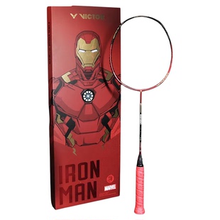 VICTOR威克多羽毛球拍胜利漫威联名蜘蛛侠/钢铁侠/雷神之锤礼盒装