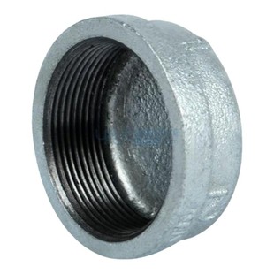 镀锌内丝堵头铁管帽4分6分1寸消防镀锌水管盖帽玛钢管帽