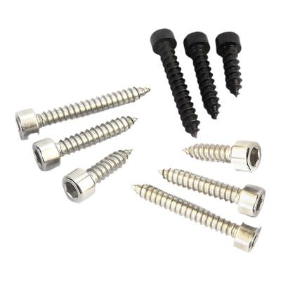 304/8.8级黑色/镀镍杯头内六角HA自攻螺丝螺钉M1.7M2M3M4-M6