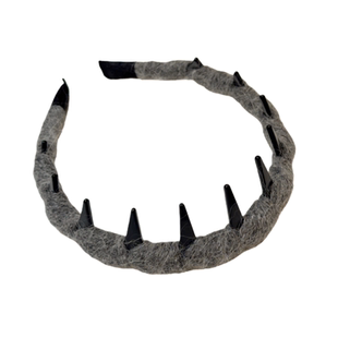 AhuaAhuaya韩系温柔气质针织毛线带齿发箍甜美灰色紫色倒插梳头箍