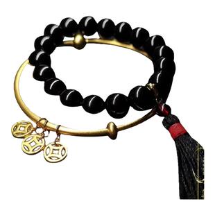 盗墓笔记联名手链吴邪同款手串网红新中式国风铜钱古风吉祥手镯