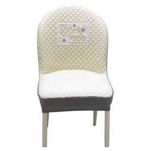 餐厅椅子套罩轻奢家用弧形坐垫靠背罩一体全包凳座套加厚四季北欧