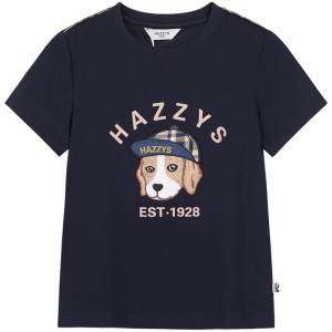 hazzys圆领男童短袖T恤夏季