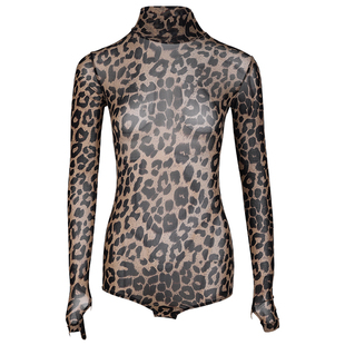 dancebaby拉丁舞服成人2025新款女上衣国标舞练功服长袖体服YD423