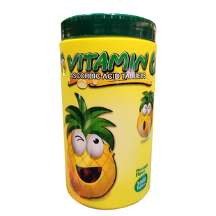 Kingpower泰国免税店VITA-C柠檬葡萄橙子菠萝维生素C咀嚼片1000片