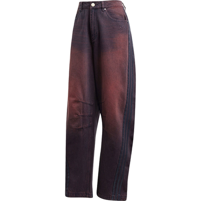 Adidas/阿迪达斯正品三叶草女士潮流复古牛仔运动长裤JX9214