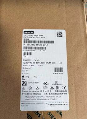 议价6SL3210-1PE13-2UL1西门子 PM240-2功率模块6SL32101PE132UL1