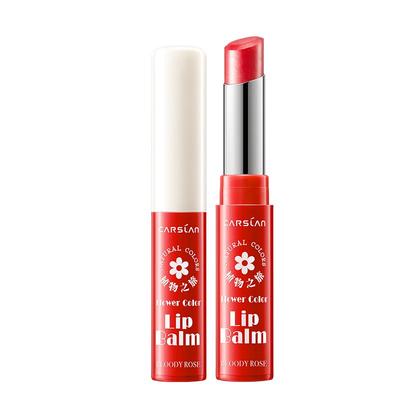 卡姿兰花卉唇膏保湿不起皮