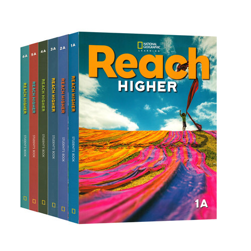 美国国家地理reach higher 少儿英语教材1A-5B学生用书+练习册 reach英语 青少年英语综合性教材 原版进口
