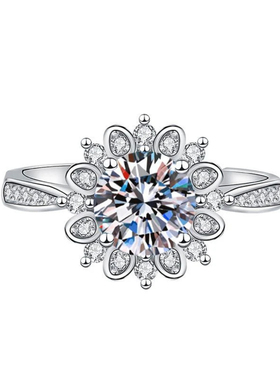 情侣婚礼真开口排钻调节对戒