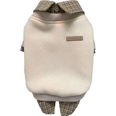 bluetime宠物抓绒假两件卫衣原创