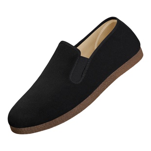 老北京布鞋男鞋2026新款牛筋底防滑春秋休闲鞋一脚蹬中老年爸爸鞋