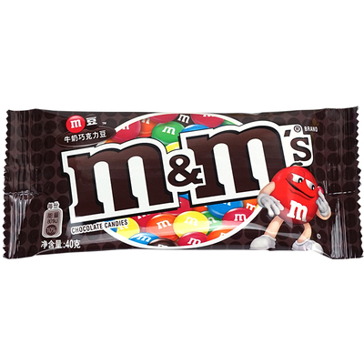 mm豆牛奶巧克力豆40克果仁花生