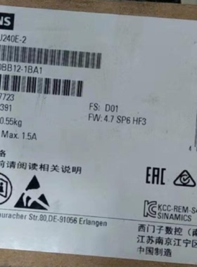 议价6SL3244-0BB12-1BA1西门子G120控制单元6SL32440BB121BA1变频