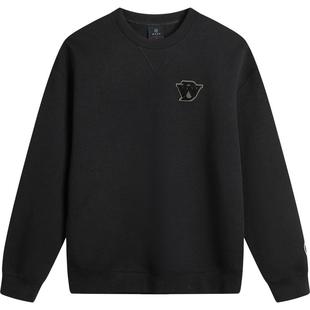 李宁卫衣男士官方新款韦德系列长袖圆领宽松上衣冬季针织运动服