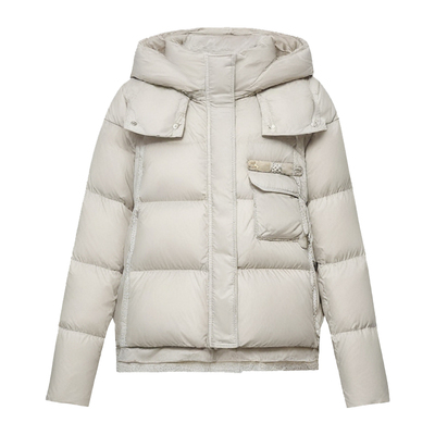 古弄韩版短款厚羽绒服女可拆防风