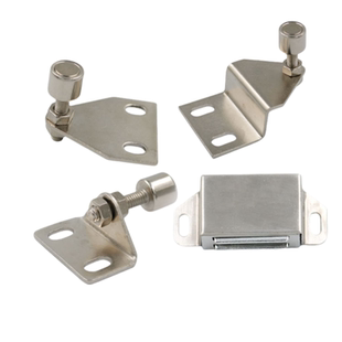 铝型材门吸 工业配件可调门吸三角强力磁铁门阻折弯门吸门碰30/40