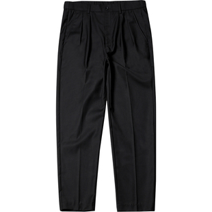 韦恩泽维尔加肥加大商务休闲大码西裤料宽松垂坠九分锥形裤男6858