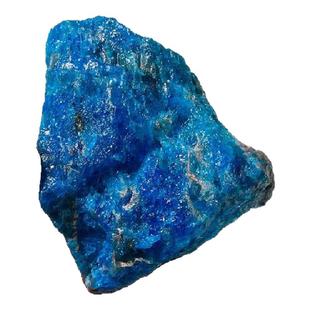 天然蓝磷灰原石摆件裸石毛料雕刻原料蓝色矿物晶体标本扩香石吊坠