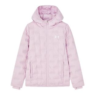 安德玛童装秋冬儿童羽绒服轻薄三防短款鸭绒男女童保暖连帽外套