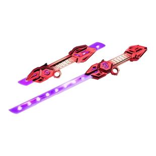 正版炫酷雷腾双刃伸缩声光剑六一儿童节发光玩具男孩子前后头宝刀