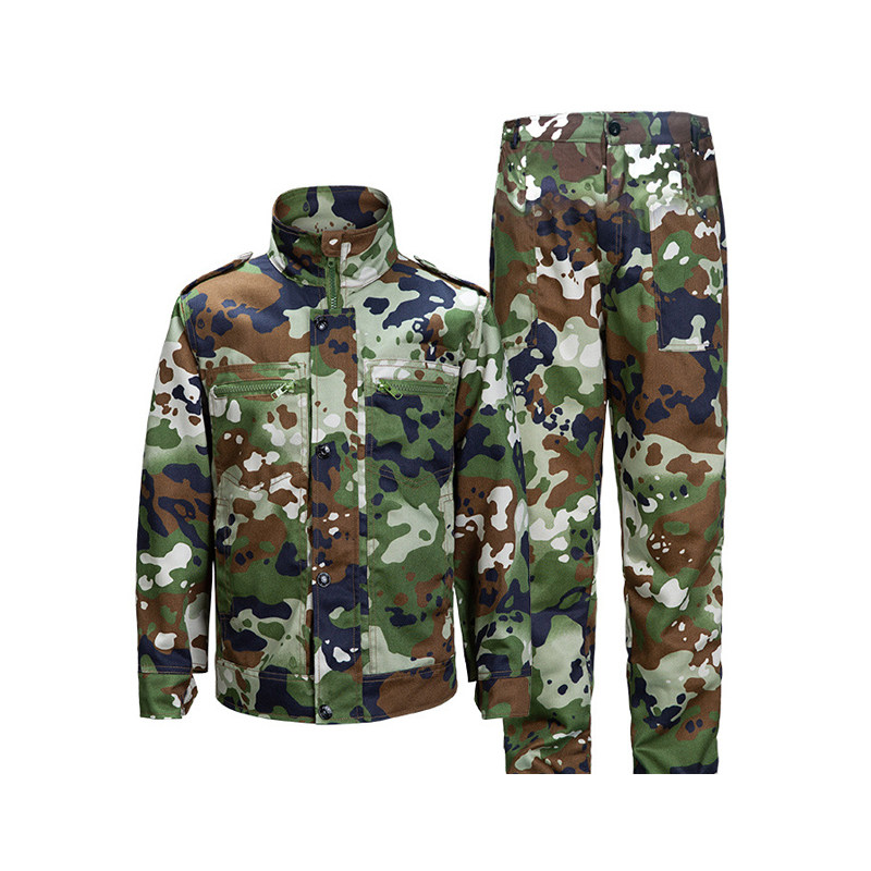 从泥军训服迷彩服全套薄款训练服