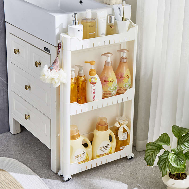 7cm8厘米浴室极窄夹缝置物架厨房冰箱门后收纳缝隙柜超薄小推车储