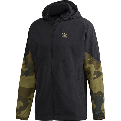 Adidas/阿迪达斯官方正品三叶草新款男子运动连帽梭织夹克FM3359