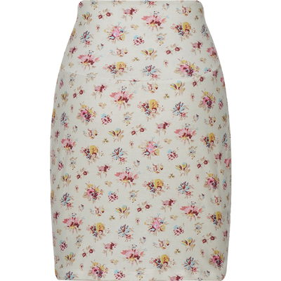 复古田园风碎花抽皱半裙中裙