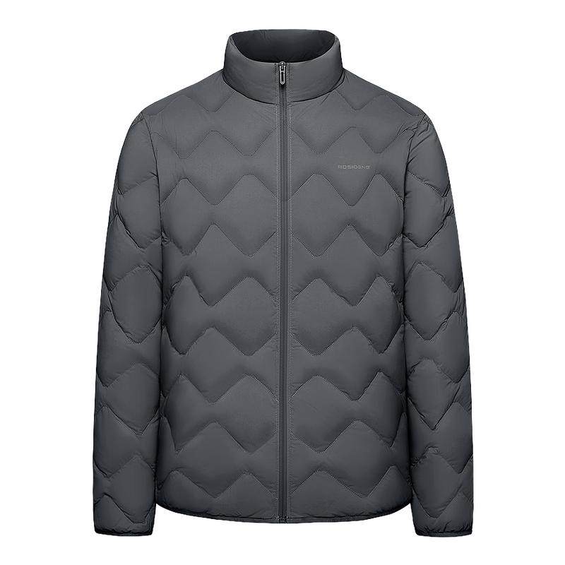 波司登奥莱25秋季新款男短款轻暖鹅绒羽绒服立领轻薄户外保暖正品