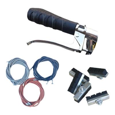 通用自行车闸把刹把全金属刹车把手柄闸线刹车皮把套单车全套配件