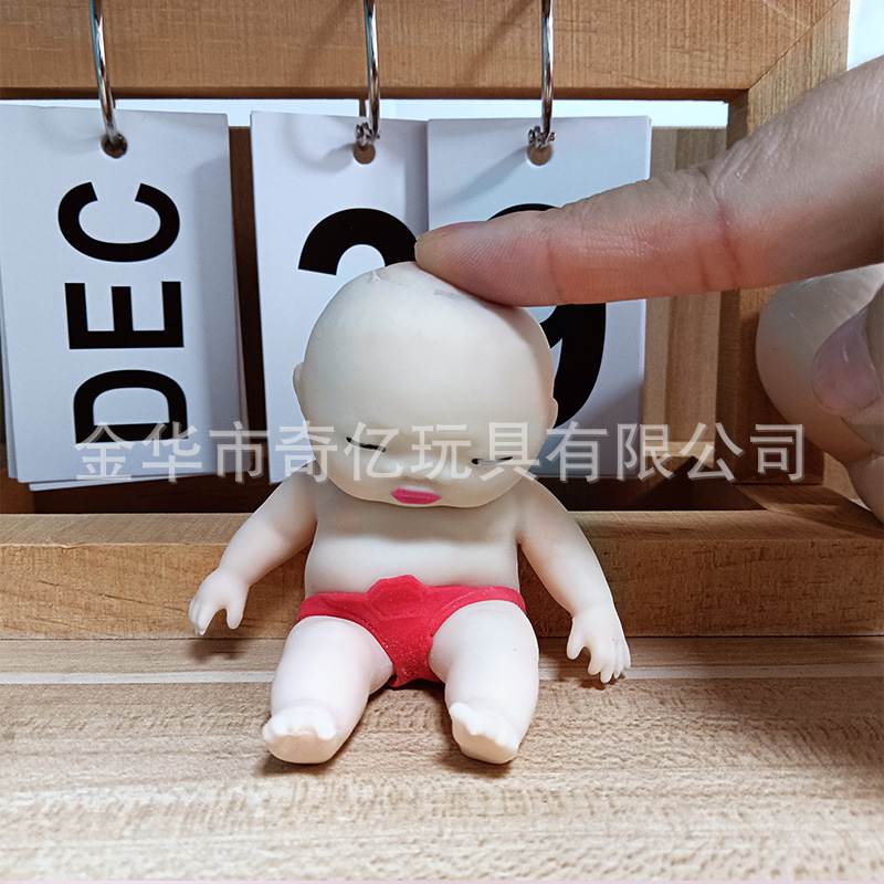 跨境热销软胶装沙掌心黑捏娃娃批发玩具捏土匪小厂家儿童解压乐娃