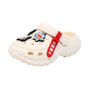 儿童洞洞鞋男童拖鞋夏季男孩防滑外穿沙滩鞋宝宝大童海边凉鞋软底